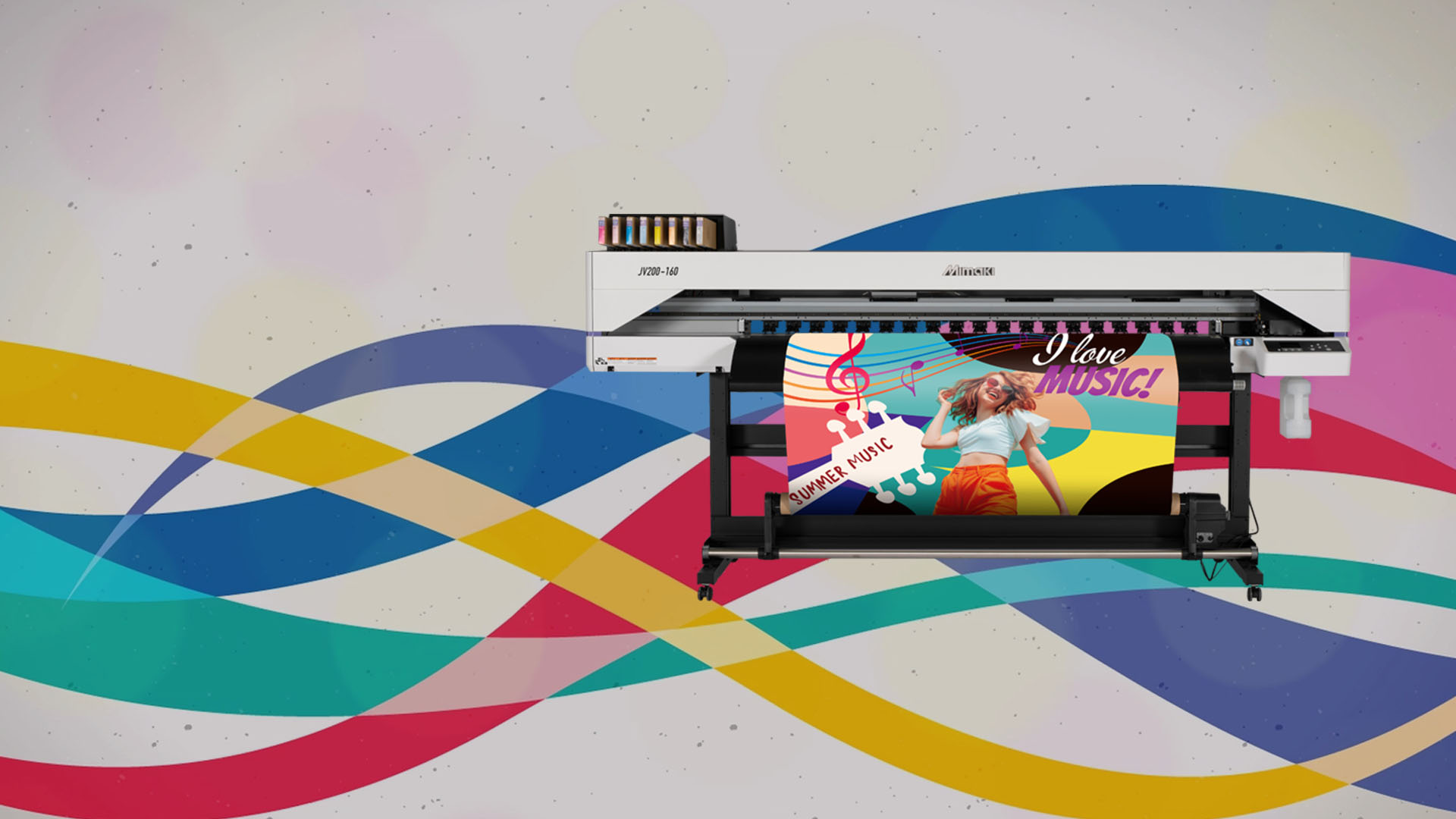 Mimaki JV200-160 Roll to Roll Eco-Solvent Printer