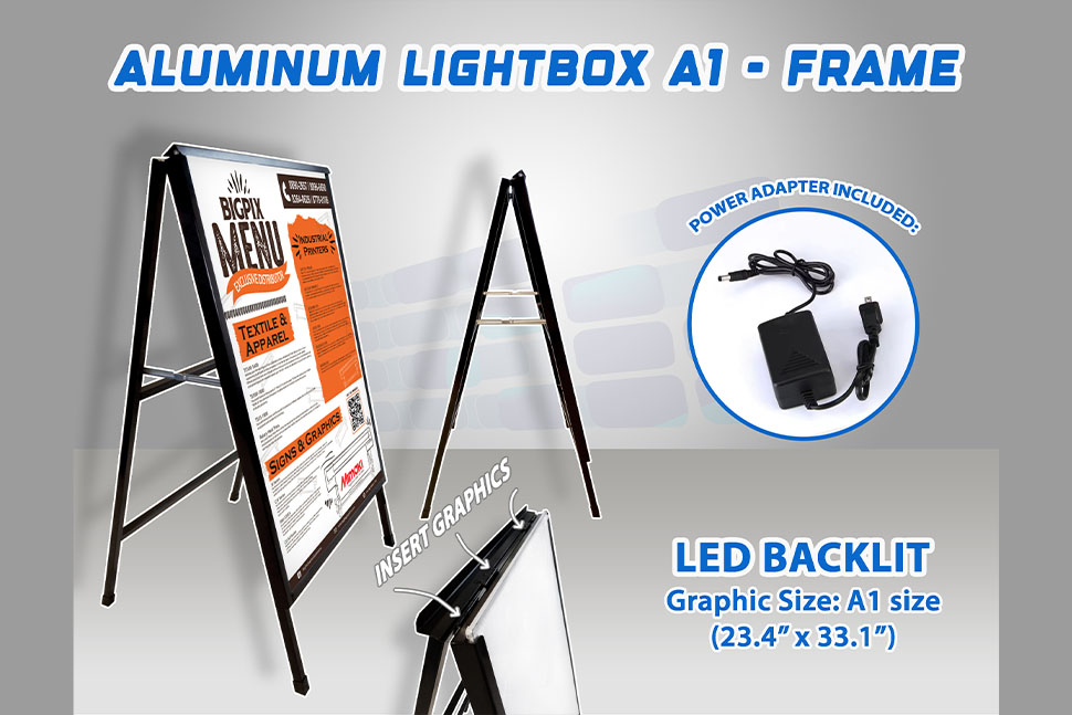 Aluminum Lightbox A1 Frame