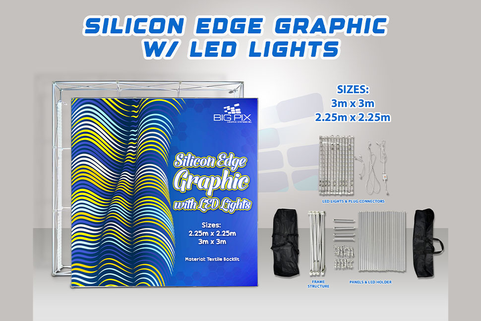 Backdrop with Silicon LED lights