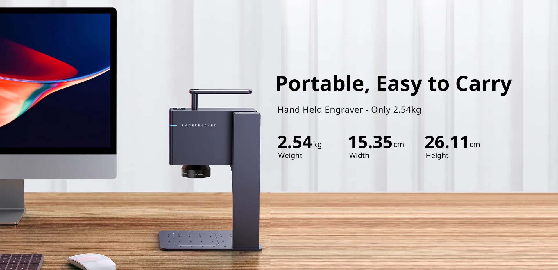 LaserPecker LP3 - Metal & Plastic Handheld Laser Engrave