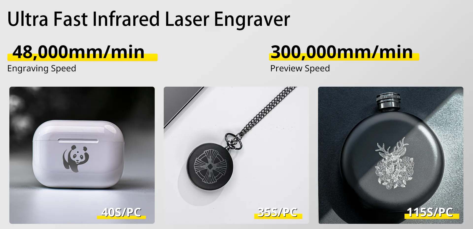 LaserPecker LP3 - Metal & Plastic Handheld Laser Engrave